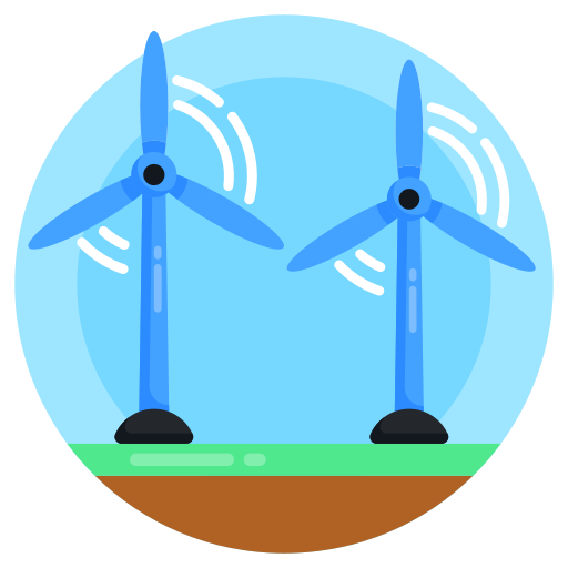 Wind turbine Generic Circular icon