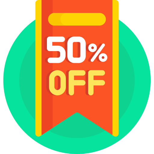 50% Detailed Flat Circular Flat icon