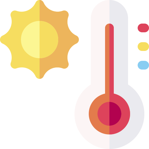 Thermometer Basic Rounded Flat icon