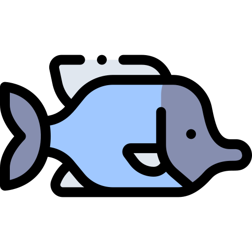 Fish Detailed Rounded Lineal color icon