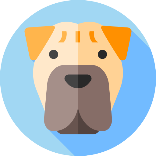 shar pei Flat Circular Flat icona