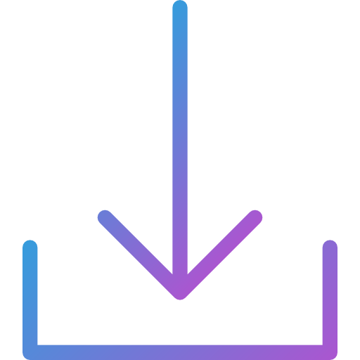 아래쪽 화살표 Dreamstale Gradient icon