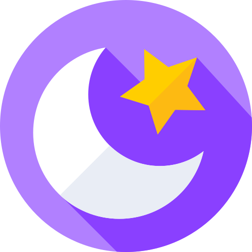 月 Flat Circular Flat icon