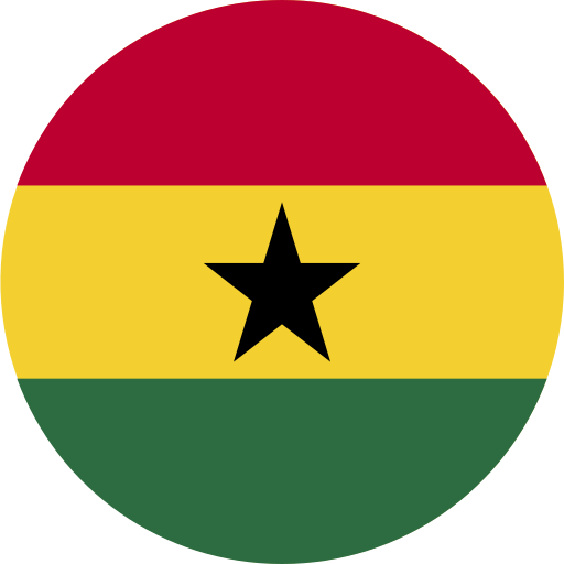 ghana Others Flat circular icon