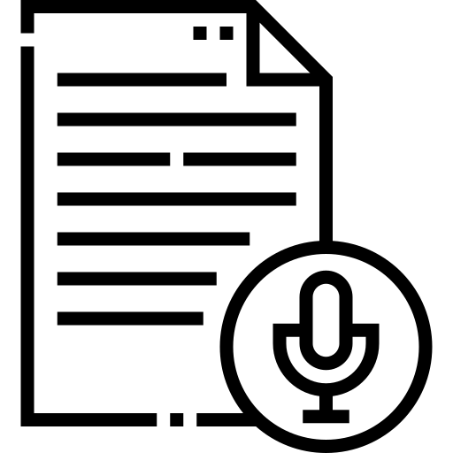 transcriptie Detailed Straight Lineal icoon