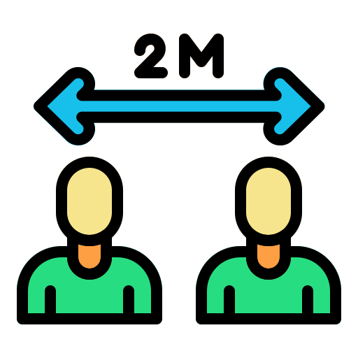 distanciation sociale Generic Outline Color Icône