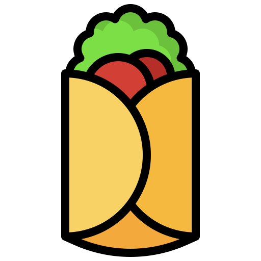 burrito Surang Lineal Color icon