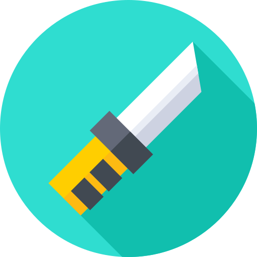 Knife Flat Circular Flat icon