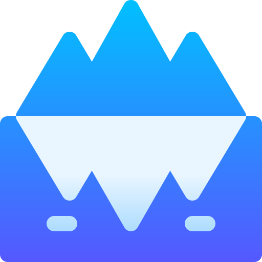 Iceberg Basic Gradient Gradient icon