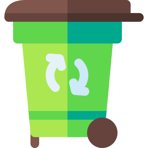 Recycling bin Basic Rounded Flat icon