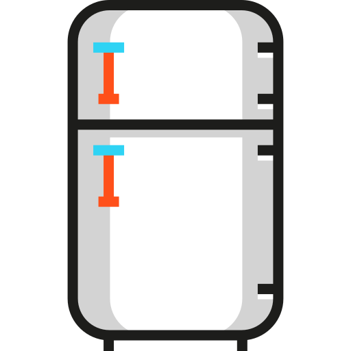 kühlschrank Detailed Straight Lineal color icon