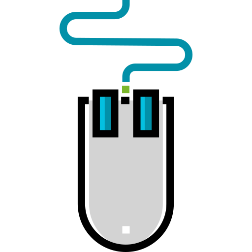 Мышь Detailed Straight Lineal color иконка