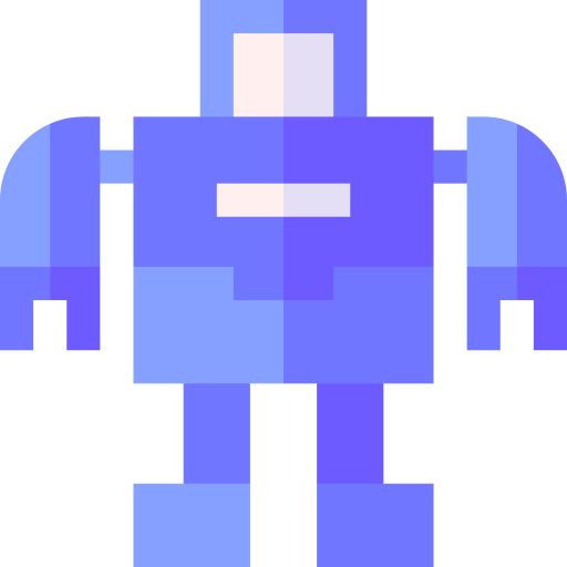 Robot Basic Straight Flat icon