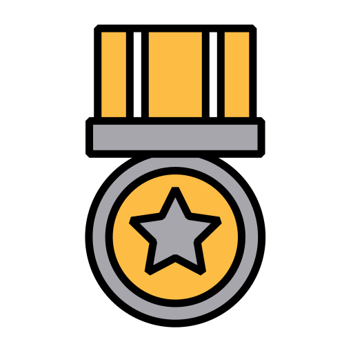 Medal Generic Outline Color icon