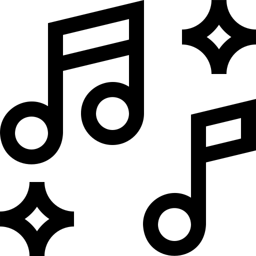 musique Basic Straight Lineal Icône