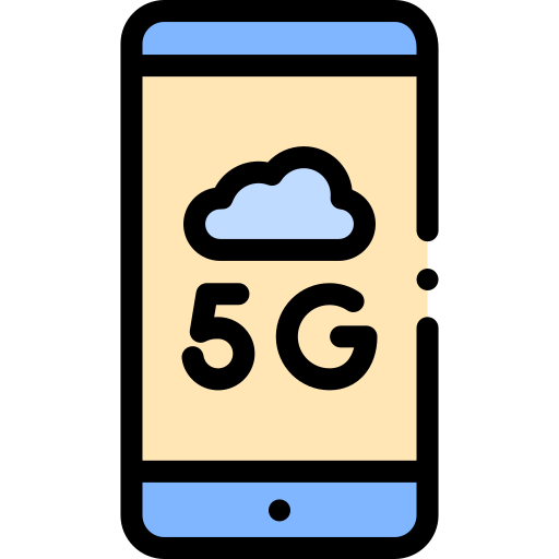 5g Detailed Rounded Lineal color icon