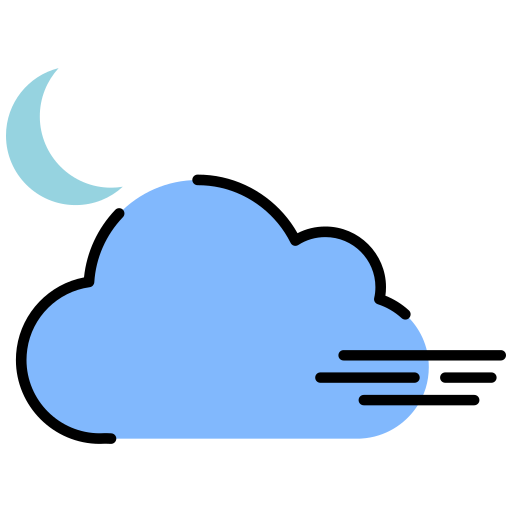 Night wind Generic Outline Color icon