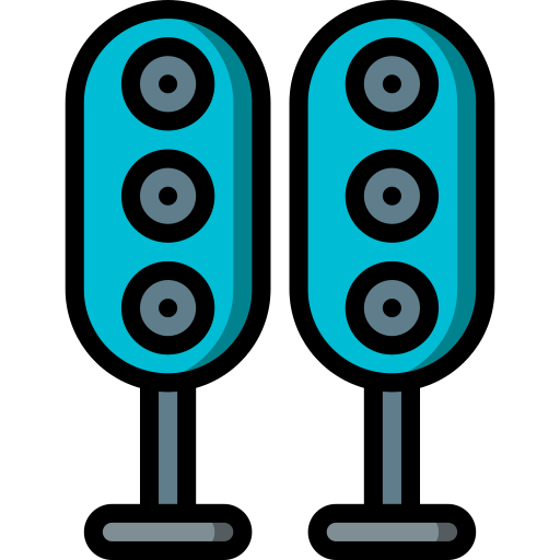 Speakers Basic Miscellany Lineal Color icon