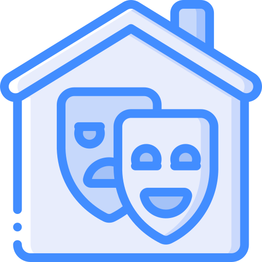 House Basic Miscellany Blue icon