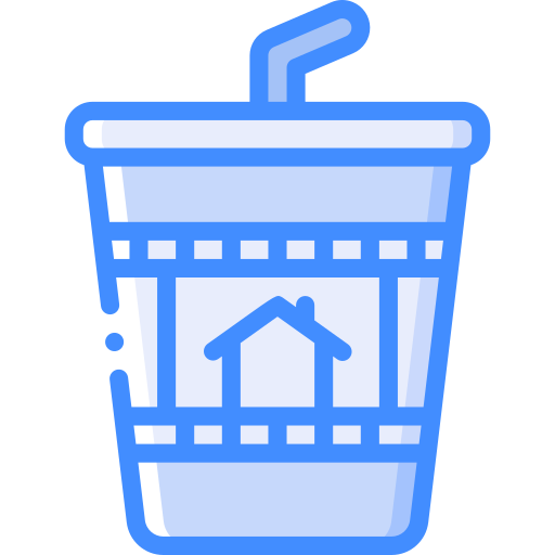 Cup Basic Miscellany Blue icon