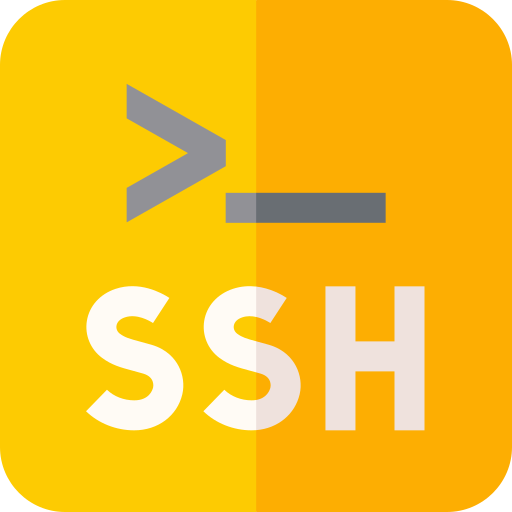 ssh Basic Straight Flat icon