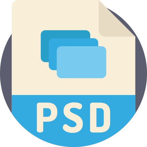 psd Detailed Flat Circular Flat icon