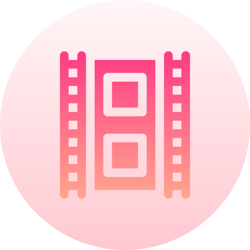 filmrolle Basic Gradient Circular icon