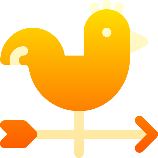 Weather vane Basic Gradient Gradient icon