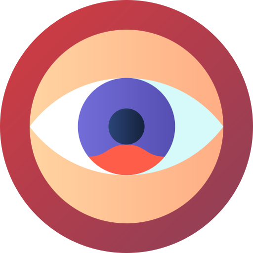 auge Flat Circular Gradient icon