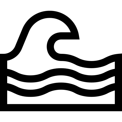 fala Basic Straight Lineal ikona