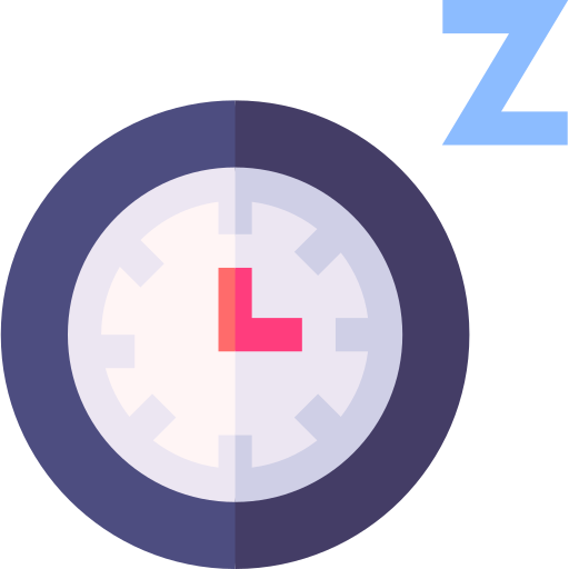 Sleep Basic Straight Flat icon