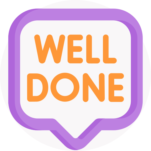 Well done Detailed Flat Circular Flat icon