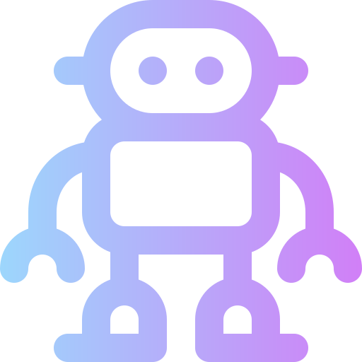 Robot Super Basic Rounded Gradient icon