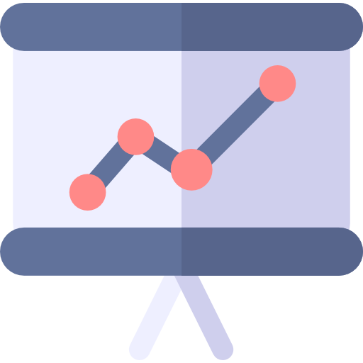 analytique Basic Rounded Flat Icône