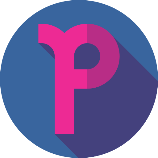 p Flat Circular Flat icon