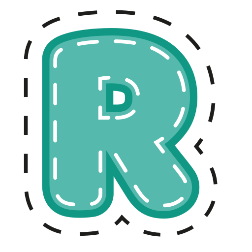 buchstabe r Generic Outline Color icon