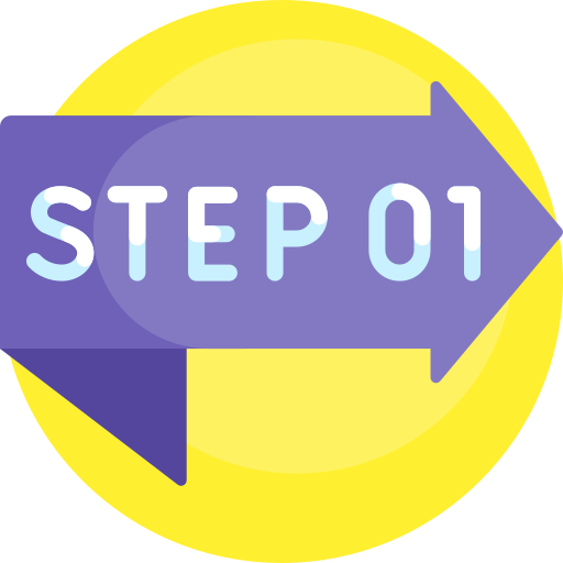 Step 1 Detailed Flat Circular Flat icon