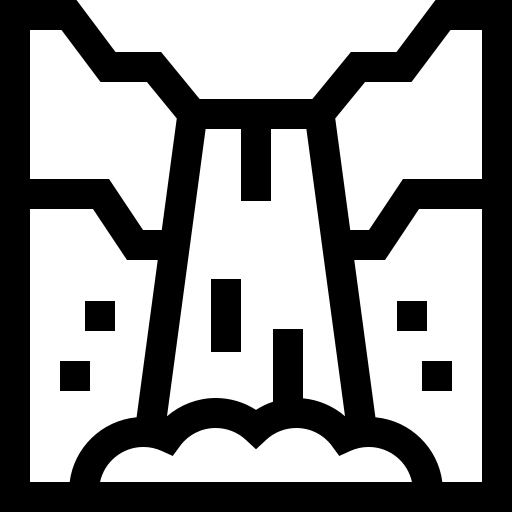 cascade Basic Straight Lineal Icône