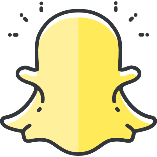 snapchat Roundicons Premium Lineal Color icona