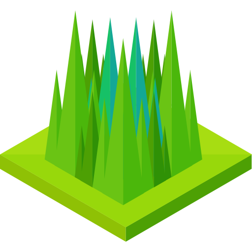 erba Roundicons Premium Isometric icona