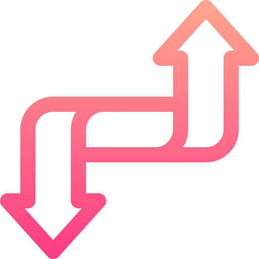 pfeile Basic Gradient Lineal color icon