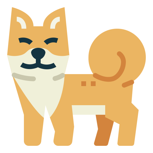 Shiba Smalllikeart Flat icon