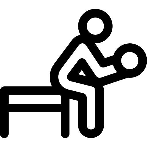 musculation Basic Rounded Lineal Icône