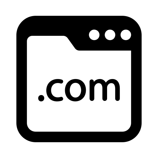 domena internetowa Generic Glyph ikona