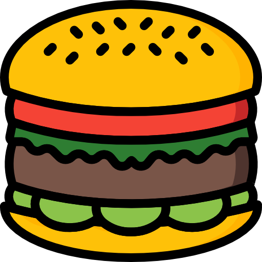 burger Basic Mixture Lineal color icon