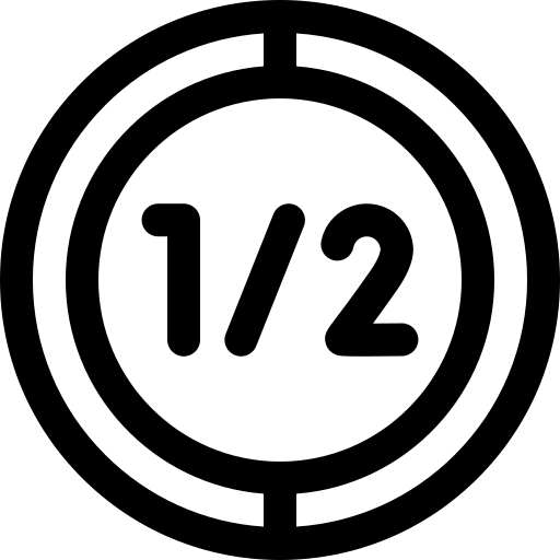 metà Basic Rounded Lineal icona