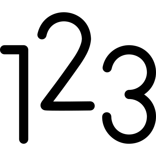 123 Basic Rounded Lineal icoon