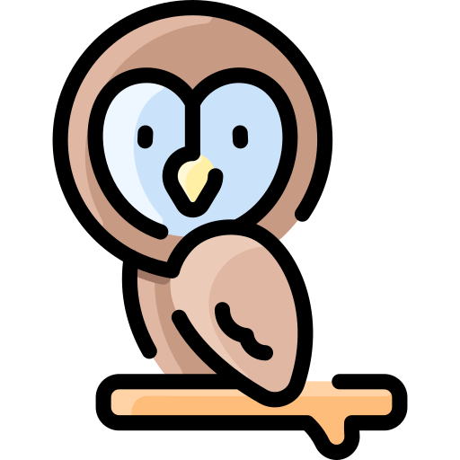 Owl Vitaliy Gorbachev Lineal Color icon