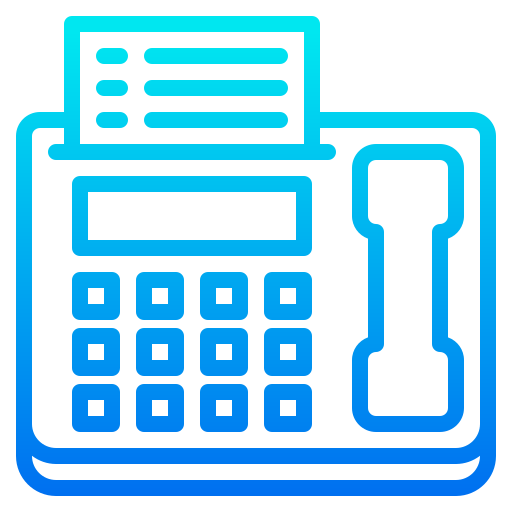 fax srip Gradient icoon