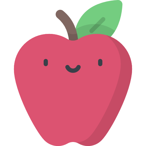 apfel Kawaii Flat icon